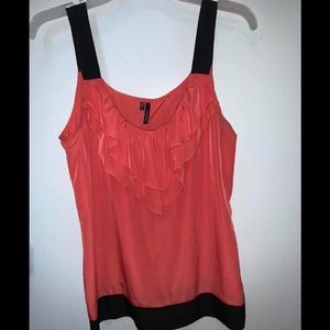 Maurices earthy pink & black dress tank.